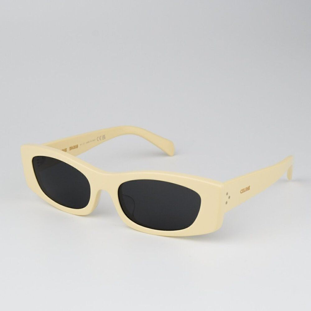 SALE! NEW Celine CL40245U 39A Butter Beige Smoke Geometric Unisex Sunglasses - Picture 5 of 11